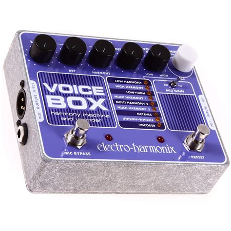 electro-harmonix ehx voice box vocal harmony vocoder guitar pedal|Electro.